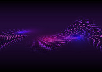abstract background with flowing dots design vector image