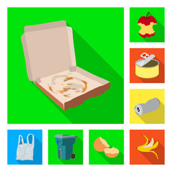 isolated object dump and sort sign set vector image