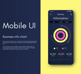 mobile application interface ui design vector image