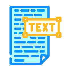 text document natural language processing nlp vector image