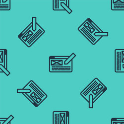 black line ui or ux design icon isolated seamless vector image