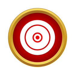 circles within the circle icon in simple style vector image