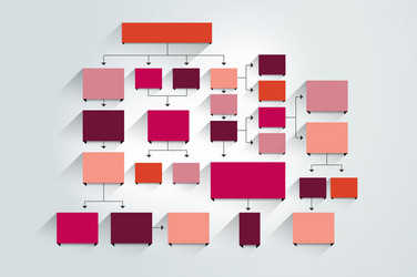 fowchart chart scheme diagram template infographic vector image