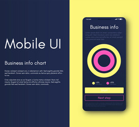 Mobile application interface ui design vector