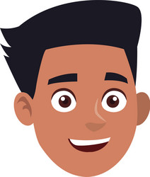 Man character face avatar portrait vector