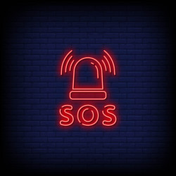 Neon sign awesome with brick wall background Vector Image