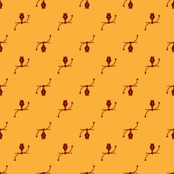 red bezier curve icon isolated seamless pattern vector image
