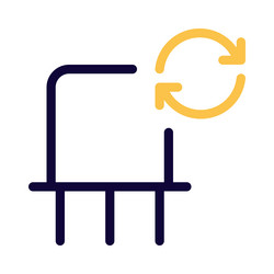 refresh transistor for optimal electronic function vector image