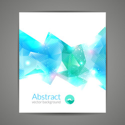 Abstract triangular 3d geometric colorful vector