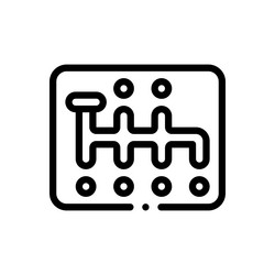 manual icon thin linear style design isolated vector image