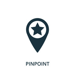 pinpoint icon simple element from navigation vector image
