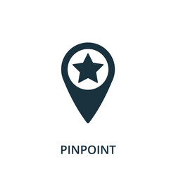 pinpoint icon simple element from navigation vector