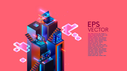 software development coding programming concept vector image