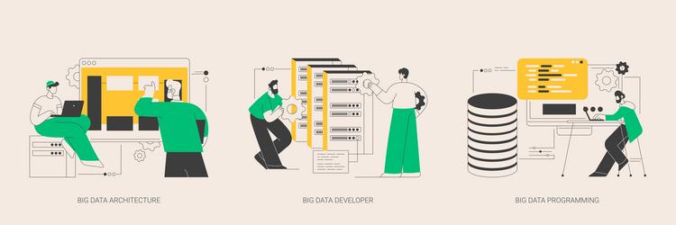 database storage abstract concept vector image