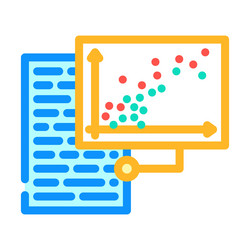 text analysis graph natural language processing vector image