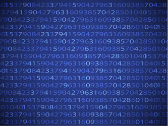 digital abstract background with numbers vector image