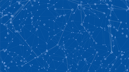 global network connections with points and lines vector image