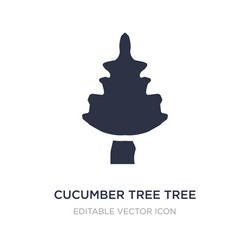 cucumber tree icon on white background vector image