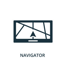 navigator icon simple element from navigation vector image