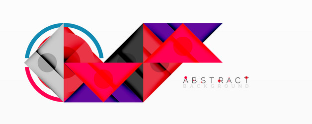 abstract geometric composition with intersecting vector image