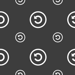 upgrade arrow update icon sign seamless pattern vector image