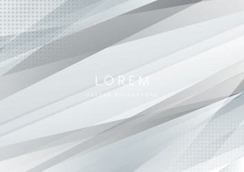 abstract modern white and gray geometric diagonal vector image