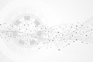 big data visualization artificial intelligence vector image
