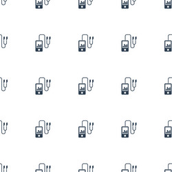 Mp player icon pattern seamless white background vector