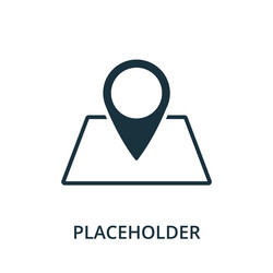 placeholder icon simple element from navigation vector image
