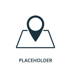 Placeholder icon simple element from navigation vector