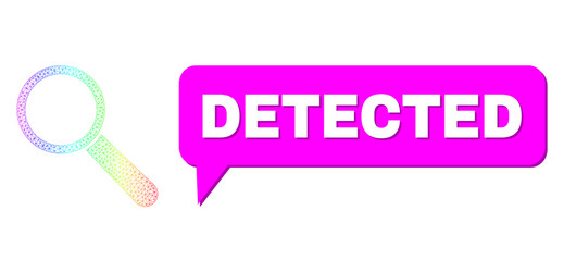 rainbow net gradient search tool icon and detected vector image