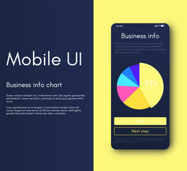 mobile application interface ui design vector image