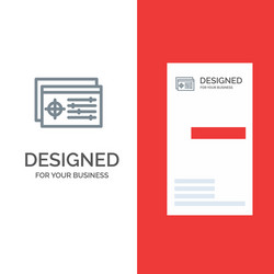 setting controller target object grey logo design vector image