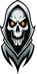 stylized death head icon Vector Image