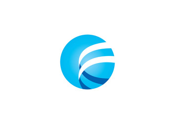 Abstract Circular Loop Logo vector image