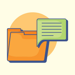 document folder design vector image