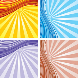 Dynamic Starburst Background Set vector image