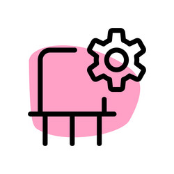 modifying operational settings within vector image
