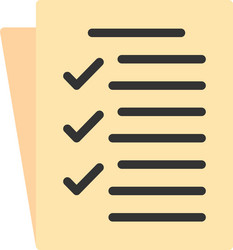 task list flat style icon design vector image