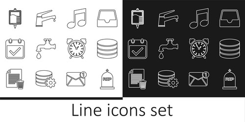 set line tombstone with rip written database vector image
