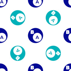 blue subsets mathematics a is subset b icon vector image