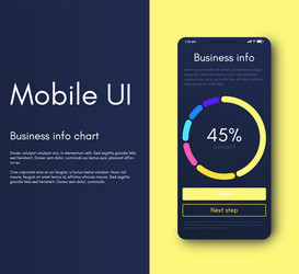 mobile application interface ui design vector image