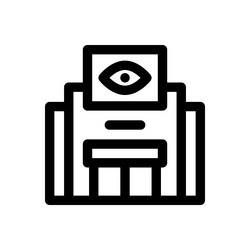 optimization icon thin linear style design vector image