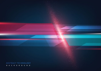 abstract technology geometric overlapping hi vector image
