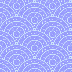 circle with tick shape seamless pattern vector image