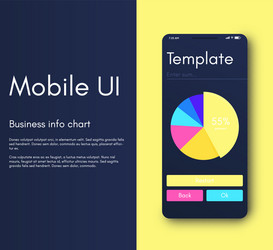 Mobile application interface ui design vector