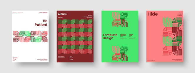 modern report design abstract background template vector image