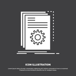 app build developer program script icon glyph vector image