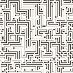 Labyrinth Computer Maze Pattern vector image