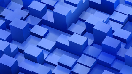 abstract background of cubes and parallelepipeds vector image